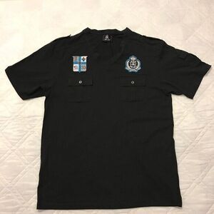 Red‎ Ape black V neck shirt 2XL